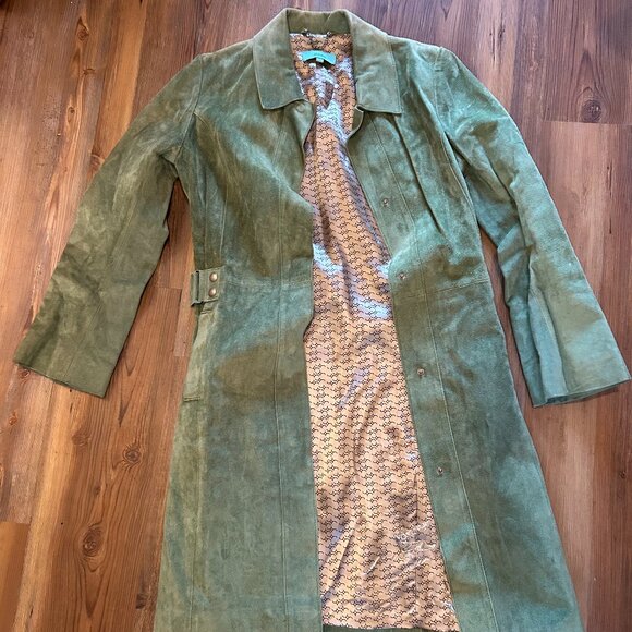 Doma Jackets & Blazers - 00s Green Brazilian Doma Suede coat